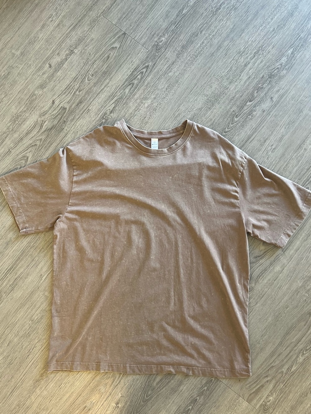 Men’s Brown Crew Neck T-Shirt Classic Short Sleeve Basic Tee Size M